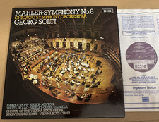 SET 534-5 Mahler Symphony No 8 Georg Solti CSO 2 LP box