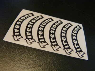 Reifenbeschriftung Markierung FIRESTONE Aufkleber Harm Carson TRAXXAS Decal 1:5
