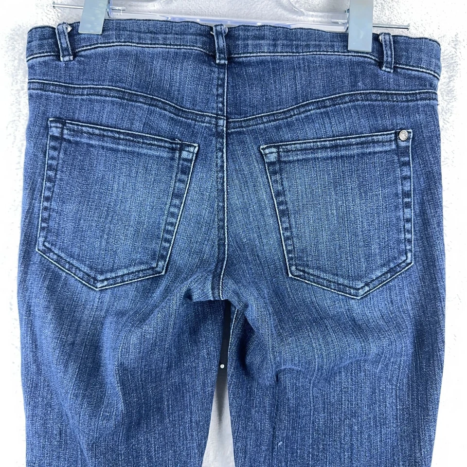 Pantalones de mezclilla Trina Turk súper ajustados lavado medio azul talla 0 Foto 3 de 4