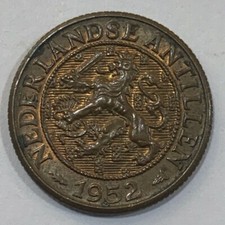 1952 Netherlands Antilles 1 Cent - Juliana Coin