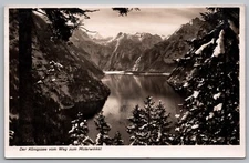 Postcard RPPC, Der Königssee, Vom Weg Zum Malerwinkel, Germany Unposted