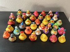 Lot of 38 Rubber Ducks Assortment Jeep Ducking Floater Duck Bath Toys 2"