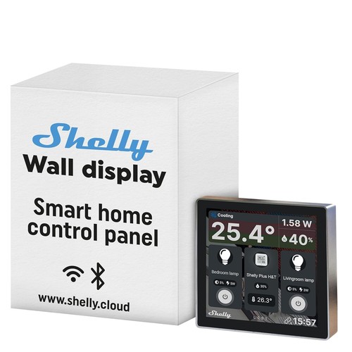 helly wall display black | WiFi & Bluetooth smart control panel