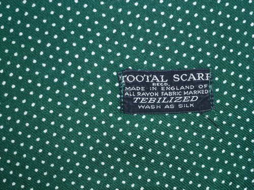 Vintage TOOTAL Polkadot Scarf Cravat Dapper Mod Indie Skins Scooter Goodwood - Picture 9 of 9