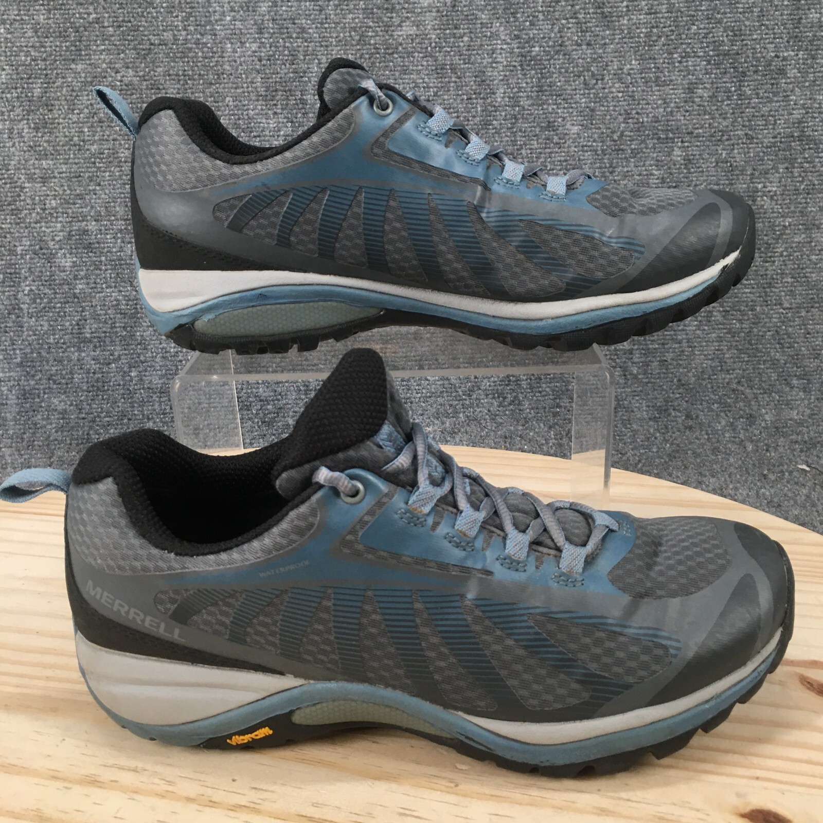 Scarpe Merrell donna 8 5 W bordo sirena 3 escursionismo grigio rete basse J03446W