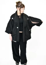 CRAZY H4 black boucle & mesh jacket size XL/XXL CLEARANCE