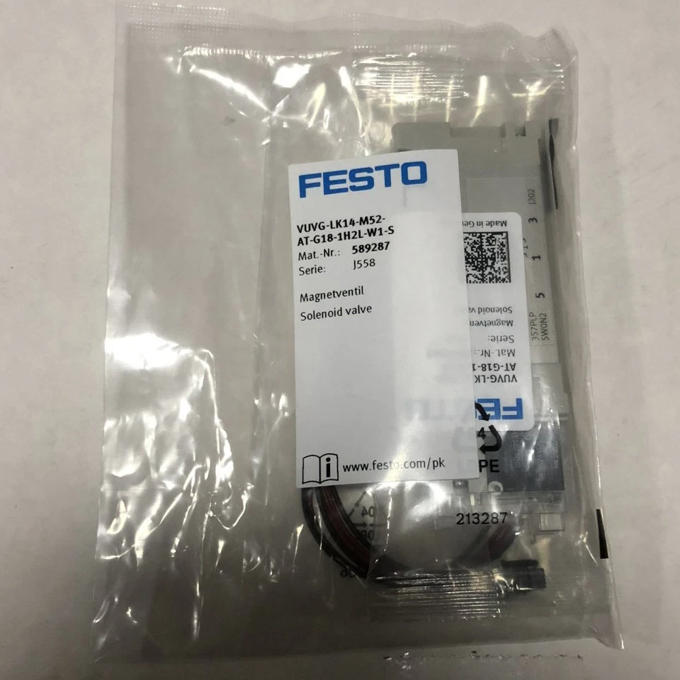1pcs New Festo solenoid valve VUVG-LK14-M52-AT-G18-1H2L-W1-S Fast Ship - Image 3 of 4