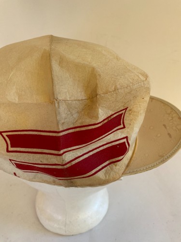 Vtg 70's 80's ~ Stroh's Beer ~ Painters Hat Trucker Cap ONE SIZE Hair Metal - Picture 4 of 9