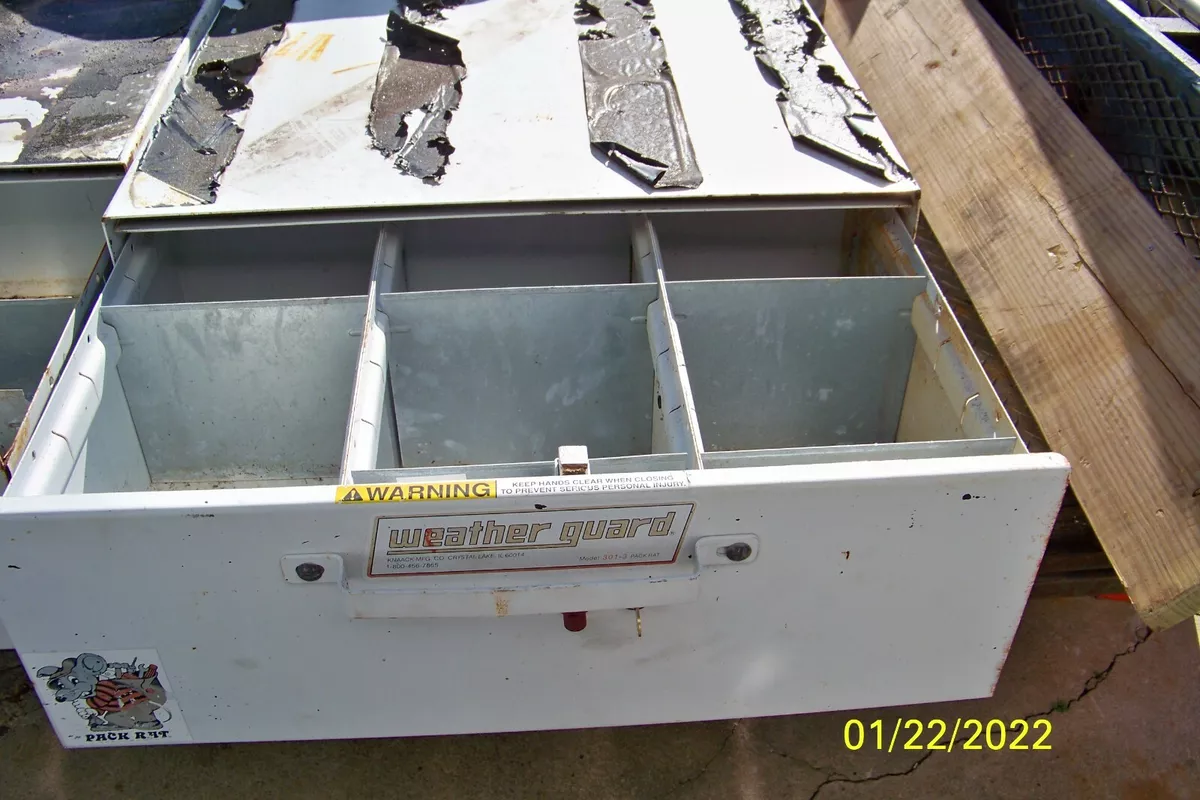 USED Weather Guard 301 3 Pack Rat Truck Van Storage Drawer 30