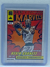 Kevin Garnett 2021 Panini Donruss Net Marvels Press Proof Gold Foil Black Text #
