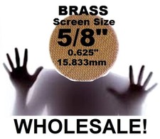 100+ Count (.625") (5/8") PipescreenZ™ BRASS PIPE SCREENS - Made in the USA !!