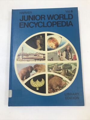 Junior World Encyclopedia - Harver Educational : Vol. 6, fen-gra (HC, 1972)