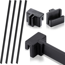 8 Pieces PVC Hanging File Rail Clip File Divider Rail Clips 4 Pieces File Cabine