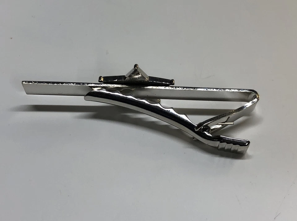 Pin de barra de corbata de joyería sello verde del sheriff de Florida con clip de estrella Tac plateada Foto 3 de 4