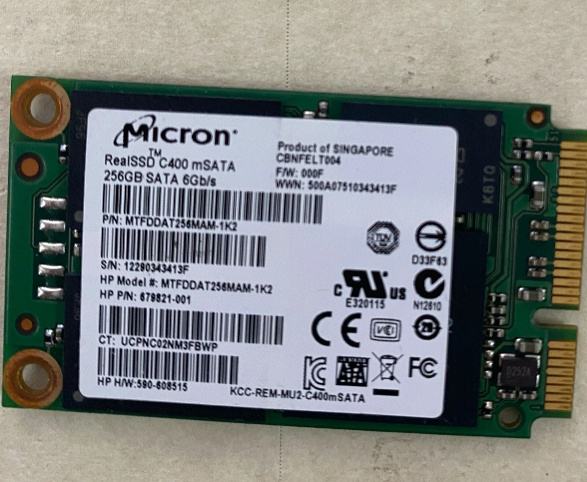 S4083032 Micron SATA 256GB SSD 2.5インチ 1点【中古動作品】