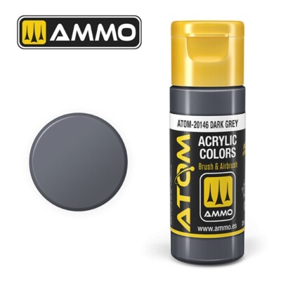 Ammo MIG ATOM-20146 - ATOM COLOR Dark Grey 20ml - Neu