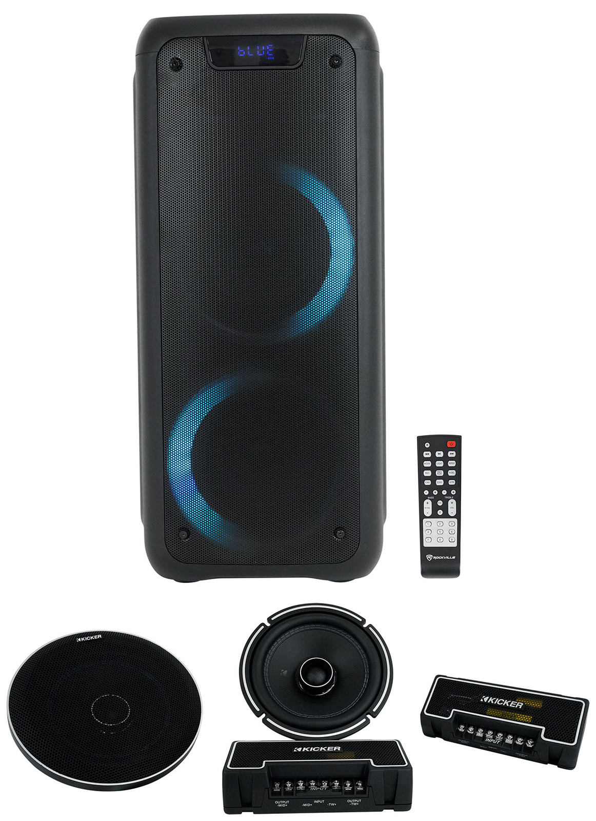 Пара автомобильных аудиокомпонентных динамиков KICKER 44QSC674 QSC мощностью 200 Вт 675 Вт Динамик для вечеринок 72090₽