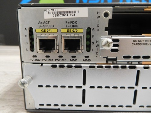 Cisco 2851 CISCO2851-SRST/K9 1x VIC2-4FXO 2x PVDM2-48 1x VWIC2-2MFT-T1/E1 Router - Picture 9 of 13