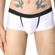 ZONBAILON Men's Underwear Silky Soft Nylon Stretch Breathable Boxer Briefs