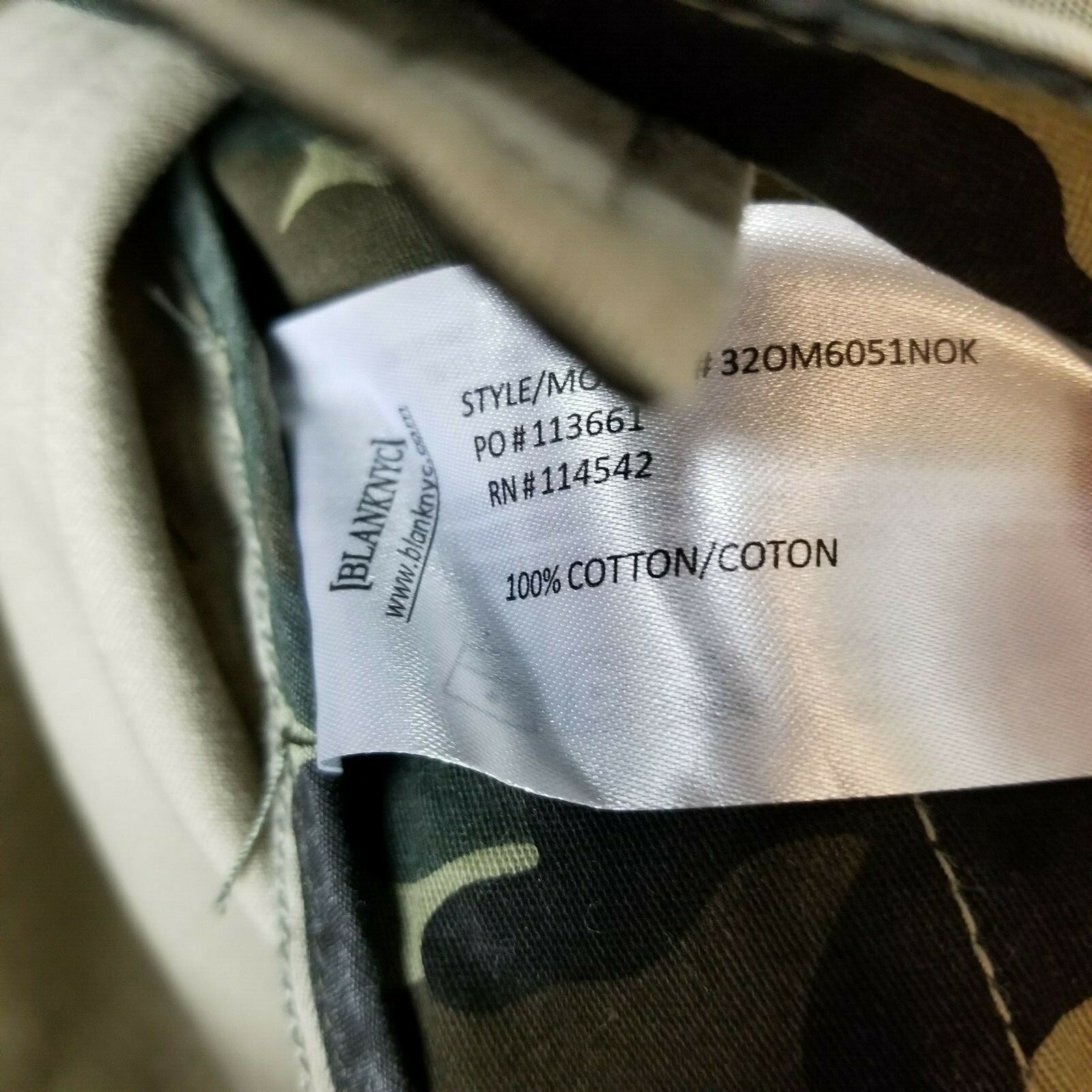 BLANK NYC Mens Gray  Button Front Utility Cotton  Jacket XL