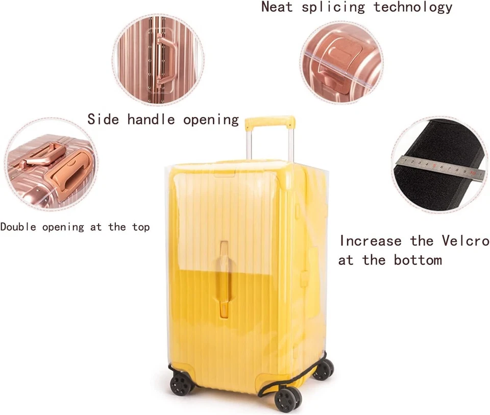 Transparent Luggage Cover Protector for 32-Inch Suitcases - Изображение 3 из 4