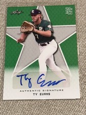 TY EVANS 2020 Leaf Perfect Game Autograph Green Blank Back #1/1 FLORIDA GATORS