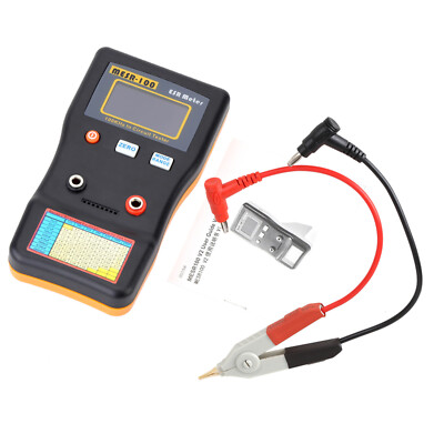 MESR-100 Capacitor Tester Digital Circuit Tester Ohm ESR Meter + Test Clips A8Z6
