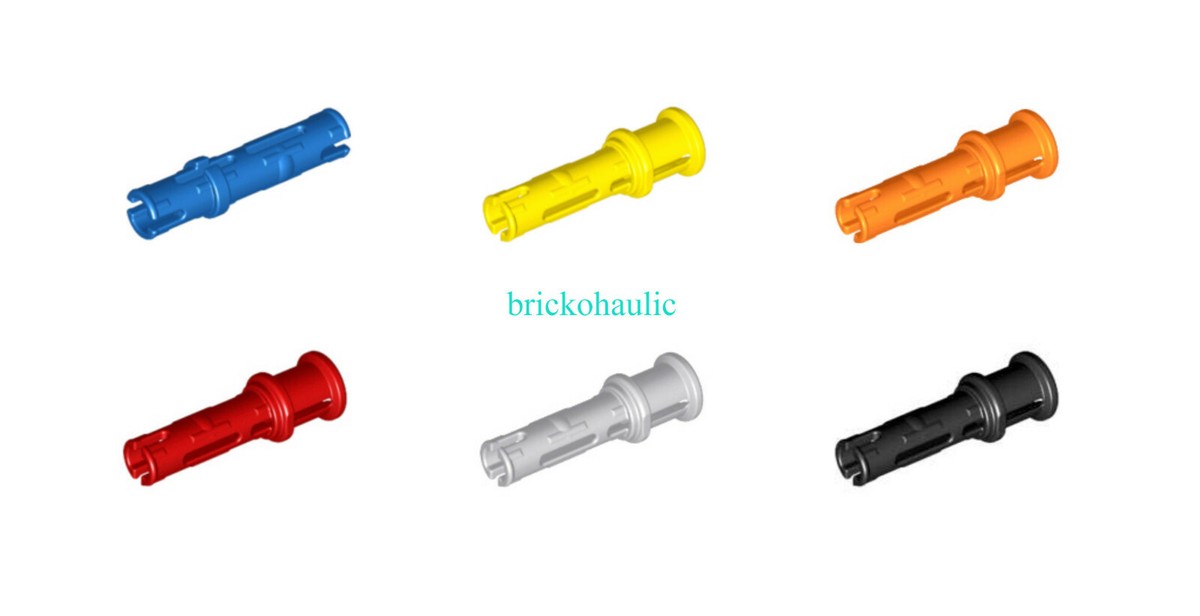 Lego Technic Pin 3L with Friction Ridges Lengthwise and Stop Bush