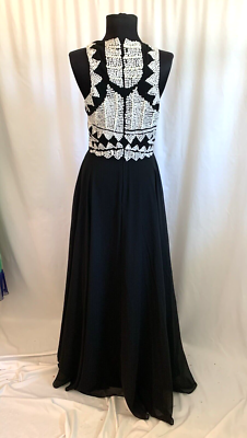 sl fashions beaded high low dress ASHLEYlauren Style 12230 main image 1