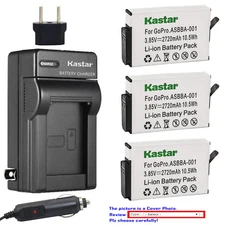 Kastar Battery Travel Charger for GoPro ASBBA-001 & Gopro Fusion Action Camera
