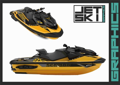 SEADOO RXP RXPX 300 2021 2022 2023 mil yellow graphics kit decals ...