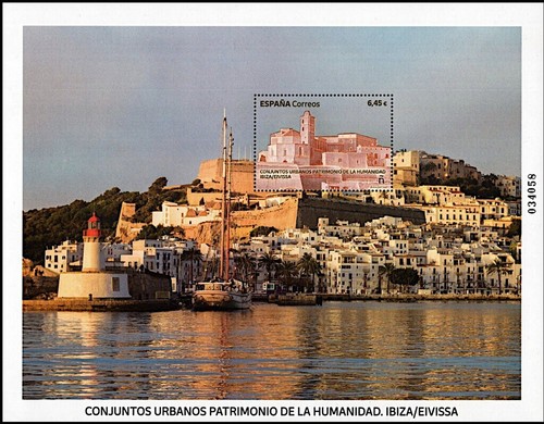 España 2023 Edifil 5679 Sello ** HB UNESCO Patrimonio Humanidad Ibiza Eivissa - 第 1/1 張圖片