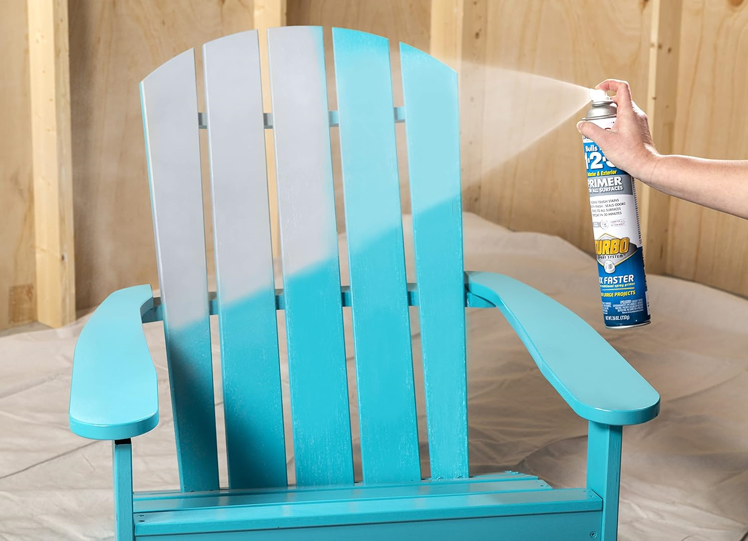 Zinsser 3437486PK Bulls Eye 123 Turbo Primer Spray, 26 oz, Gray, 6 Pack eBay