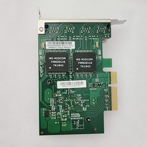 SUPERMICRO (INTEL I350-T4V2)AOC-SGP-I4 QUAD PORT Gigabit NIC w/BOTH BRACKETS - Picture 5 of 5
