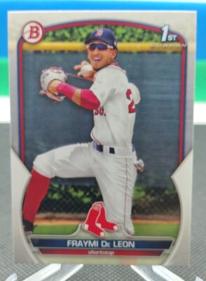 Fraymi De Leon 1st 2023 Bowman #BP-97 Boston Red Sox 