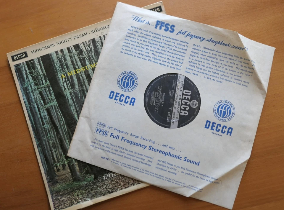 SXL 2229 ED1 Mendelssohn Midsummer Night's Dream Ansermet Decca 1st WBG 1E 1E - Image 4 of 4