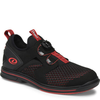 MENS DEXTER PRO BOA DEXLITE BOWLING SHOES - BLACK/RED - SIZE 11 1/2 RH BRAND NEW