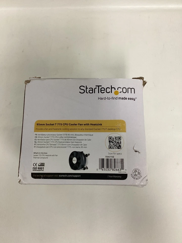 StarTech FAN775E 95mm Socket T 775 CPU Cooler Fan with Heatsink 95mm - 2600rpm - Image 4 of 4
