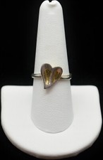 Sterling Silver Heart Design Ring SZ 9.0 FMZ646