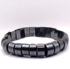 Edelstein Herren Armband Hämatitestein Erkek Bileklik Hematit Armreif &Schachtel