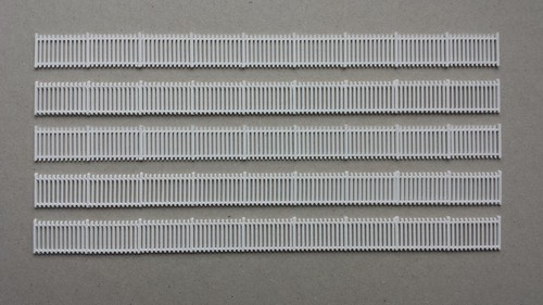 Lot De 2 Barrières SNCF Blanches Pour Réseau De Train Miniature HO 1/87 — Décoration Diorama, Neuf
