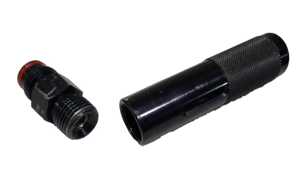 Black 12 Gram Powerlet Cylinder QUICK CHANGE CO2 Tank Paintball Gun adapter