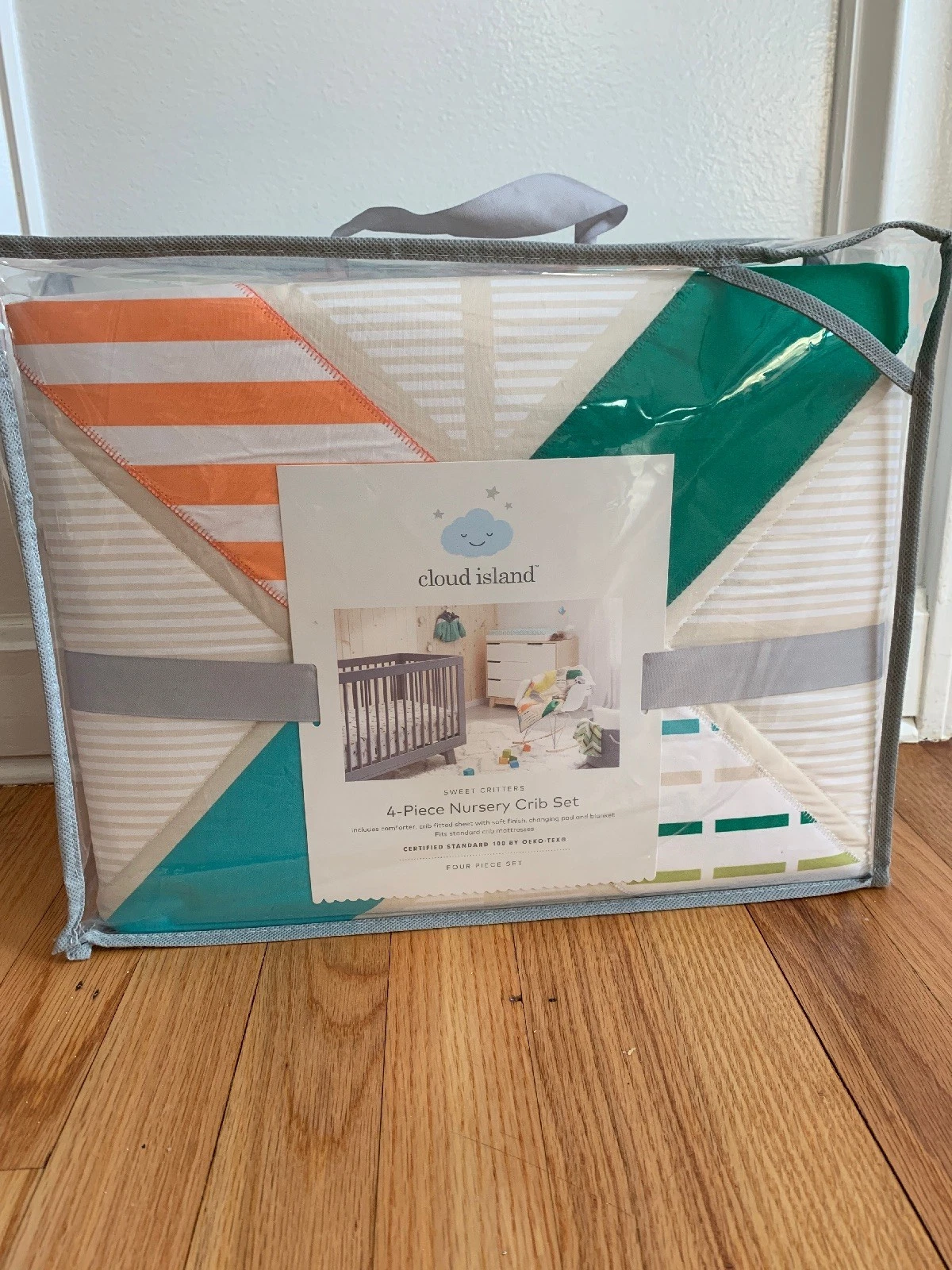 Cloud Island Little Sprout 4 Pc Nursery Crib Set Sweet Critters . New