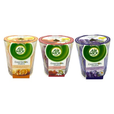 3x Air Wick Essential Oils Infusions Wax-Duftkerzen Im Glas 105ml
