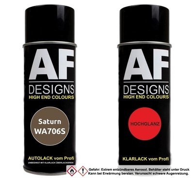 Autolack Spraydose Set für Saturn WA706S Magna Steel Metallic Basislack Klarlack