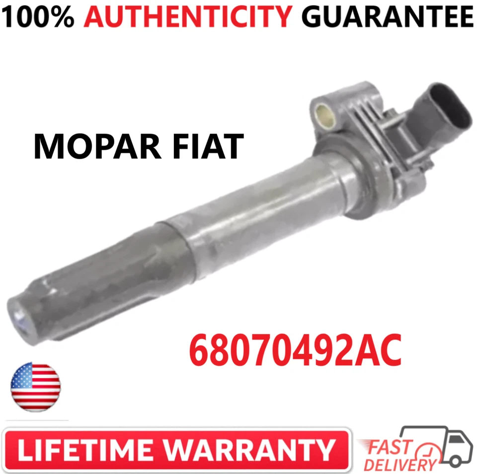 Set of 4 OEM MOPAR FIAT Ignition Coils For 2012-17 Fiat 500 1.4L I4, 68070492AC - Image 4 of 4