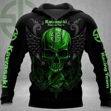 Kawasakii Racing Team 3D AOP Hoodie All Size for Unisex