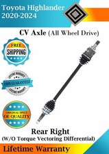 New OE Rear Right CV Axle For 2020-2024 Toyota Highlander 4X4 Lifetime Warranty