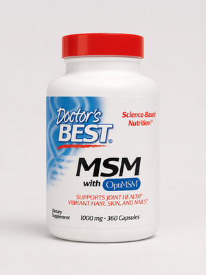 Doctor's Best MSM OptiMSM 1000 mg 360 Kapseln Nahrungsergänzung Glutenfrei NEU!!