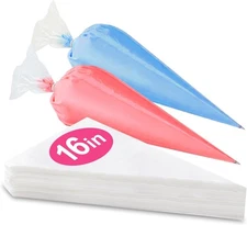 16 Inch Piping Bags Disposable, 50 Pcs Large Pastry Bags, Icing Bags, Cake Decor